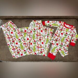 Grinch Family Matching Pajamas - Festive Red and Green